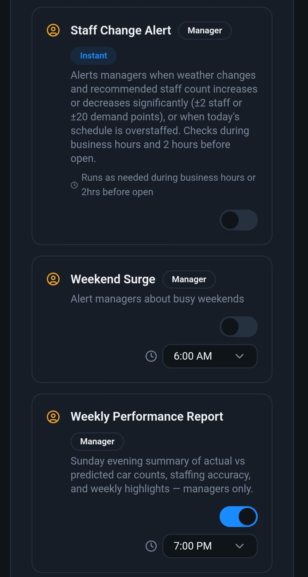 Notification Rules